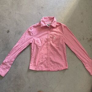 U.S. Polo Assn. Pink Striped Button Down Shirt